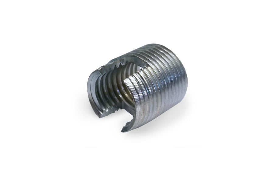 20-Piece Metric Threaded Inserts Assortment Kit – Carbon Steel, Self-Tapping, Various Sizes (M2 To M12 Inner Thread)